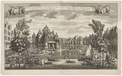 Nieuwe markt en St. Anthoniwaag te Amsterdam