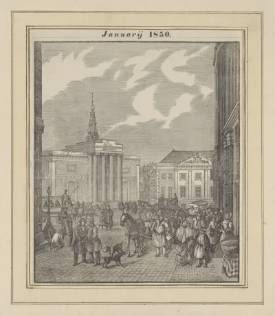 Nieuwjaarswens van de Amsterdamse askarrenmannen voor het jaar 1850