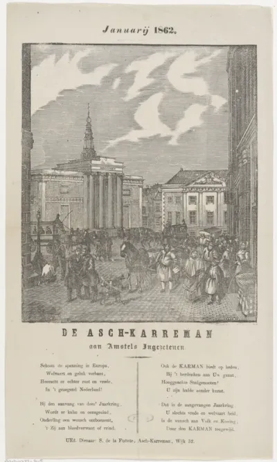 Nieuwjaarswens van de Amsterdamse askarrenmannen voor het jaar 1862