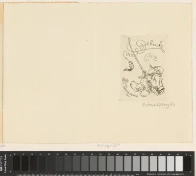 Nieuwjaarswens voor 1935 van Debora Duyvis