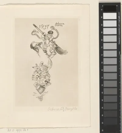 Nieuwjaarswens voor 1937 van Debora Duyvis