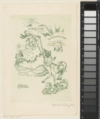 Nieuwjaarswens voor 1945 van Debora Duyvis