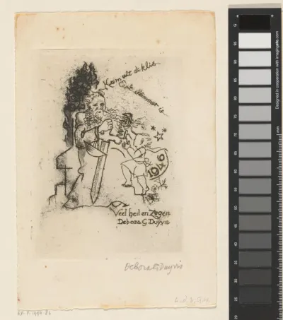 Nieuwjaarswens voor 1946 van Debora Duyvis
