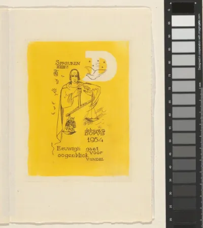 Nieuwjaarswens voor 1954 van Debora Duyvis