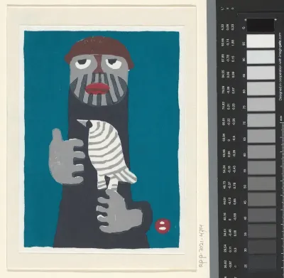 Nieuwjaarswens voor 1971 van Yoseido Gallery