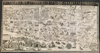 Nievwe carte des lans van beloften ende heilige stat Ierusalem.