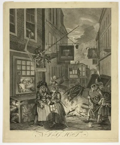 Night, Plate Four from The Four Times of Day