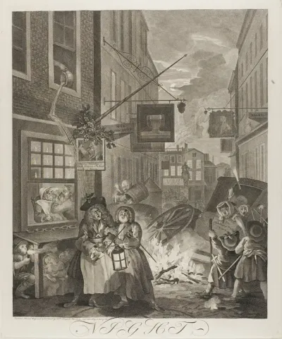 Night, plate four from The Four Times of the Day