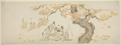 Night Watchmen Under Maple Tree