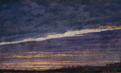 Nightly cloudy sky / Evening