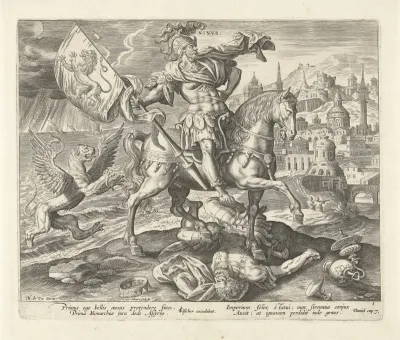 Ninus van Nineve als eerste koning uit het visioen van Daniël