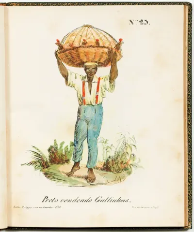 Nº 23 Preto vendendo gallinhas