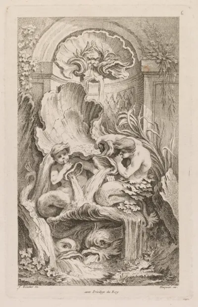 No. 6: Fountain with Two Tritons Blowing Conch Shells