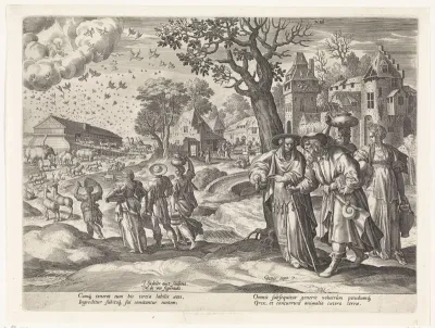 Noach laadt alle dieren in de ark