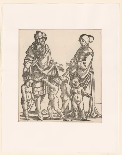 Noach met zijn vrouw en kinderen