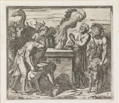 Noach offert aan God