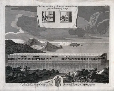 Noah's ark and all its compartments displayed