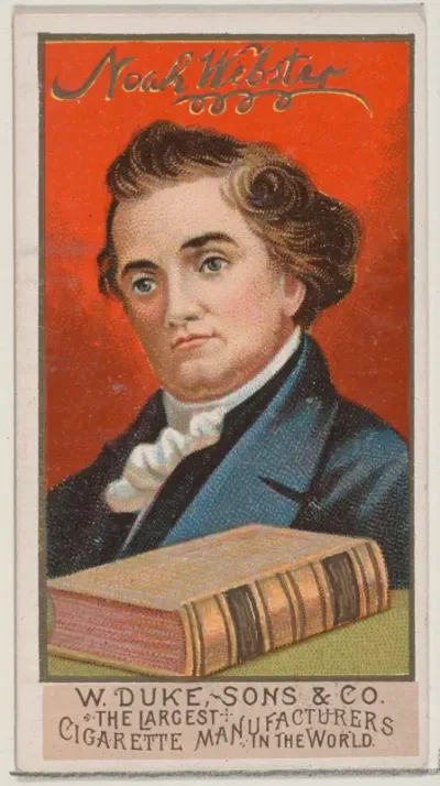 Noah Webster, from the series Great Americans (N76) for Duke brand cigarettes