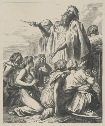 Noah's Sacrifice, from "Dalziels' Bible Gallery"