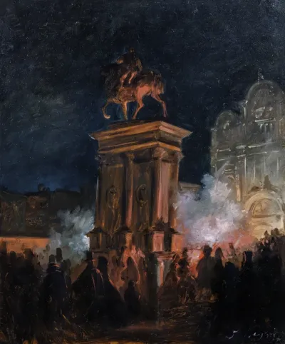 Nocturne at San Giovanni e Paolo in Venice