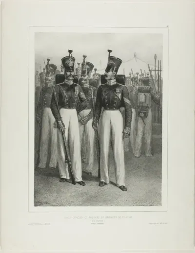 Non-Commissioned Officer and Soldiers of the Volhynie Regiment (Imperial Guard), Camp Vosnessensk