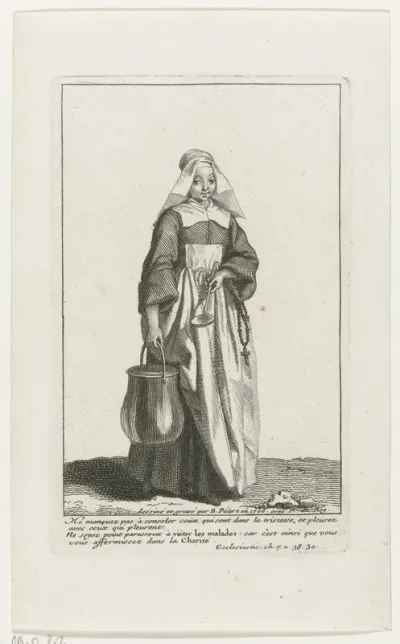 Non met ketel en lepel in de handen