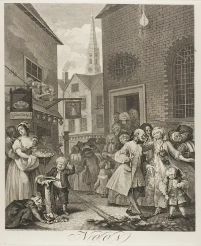 Noon, plate two from The Four Times of the Day
