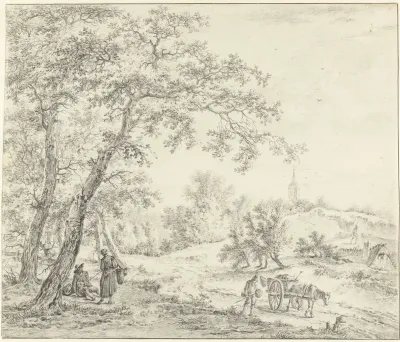 Noord-Hollands landschap (Egmond richting Castricum?)