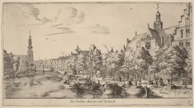 Noordenmarkt with the Noorden Kerk (De Noorder Marckt met de Kerck)