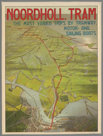 Noordholl. tram. The most varied trips by tramway, motor- and sailing boats