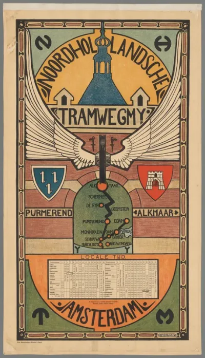 Noordhollandsche Tramwegmij. Purmerend Alkmaar Amsterdam
