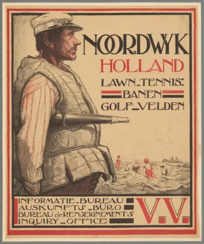 Noordwijk Holland Lawn-Tennis: banen, golfvelden. Informatiebureau V.V.