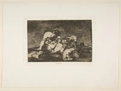 Nor Do These Either, Plate 10 from The Disasters of War