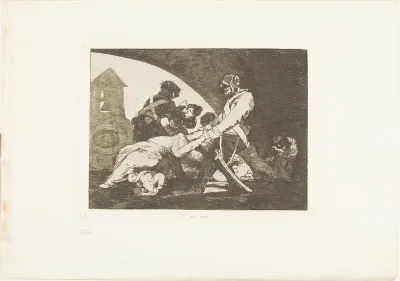 Nor do these, plate eleven from The Disasters of War