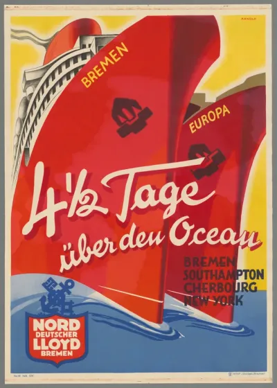 Norddeutscher Lloyd Bremen. 4 1/2 tage über den Ocean