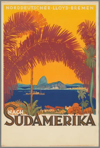 Norddeutscher Lloyd Bremen. Süd Amerika.