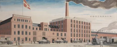 Nordisk Fjerfabrik A/S - Projekteret Nybygning i 1926 (Projected new construction)