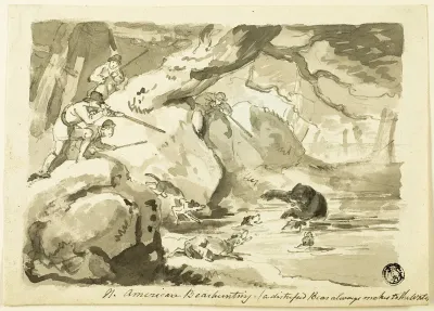 North American Bear Hunting (recto); Shell (verso)