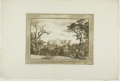 North West View of St Donat's Castle, plate four from Twelve Views in South Wales