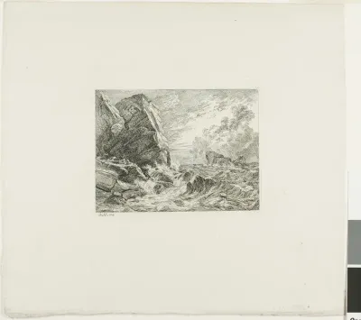 Norwegian Seacoast During a Storm