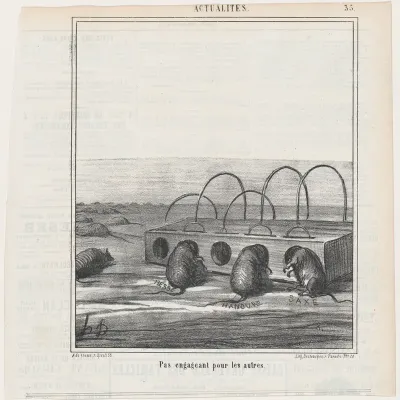 Not enticing for the others, from 'News of the day,' published in "Le Charivari"