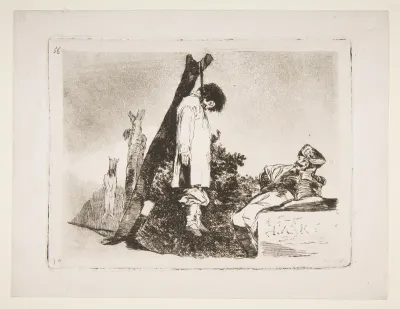 Not [in this case] either (Tampoco), plate 36 from "The Disasters of War" (Los Desastres de La Guerra)