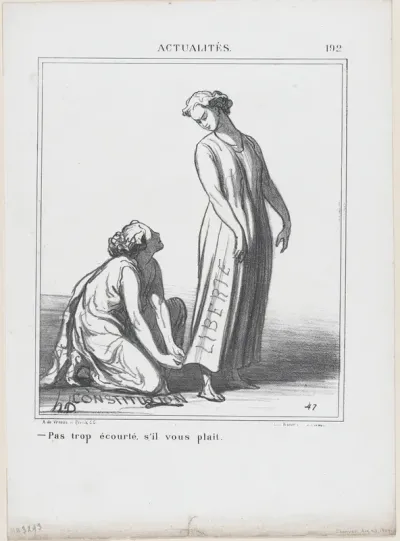 Not too short please, from 'News of the day,' published in "Le Charivari"