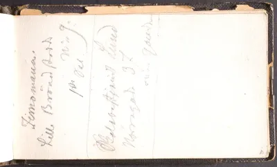 Notat og adresse i København