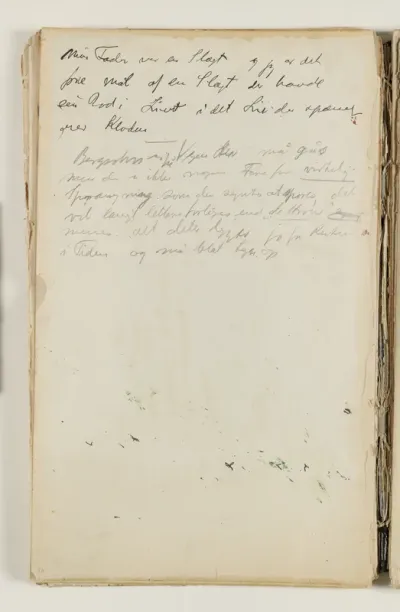 Notater, om slægten og livet; om Bergson der befinder sig på "Vejen der må gås"; om at forliges med tiden