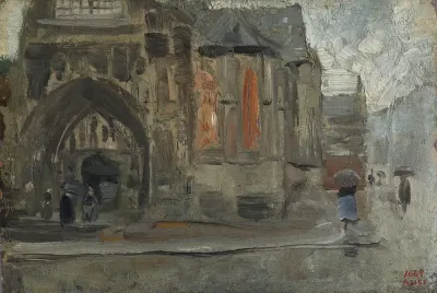 Nôtre Dame des Victoires, día de lluvia