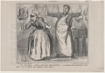 Nous voilà libres... qu'est-ce que nous allons devenir?, from "Actualités"