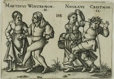 November and December, plate 6 from The Peasants' Feast, or The Twelve Months