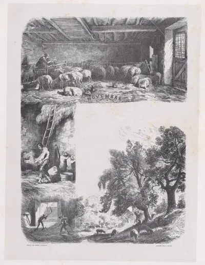 November, from "Album of Rustic Subjects"