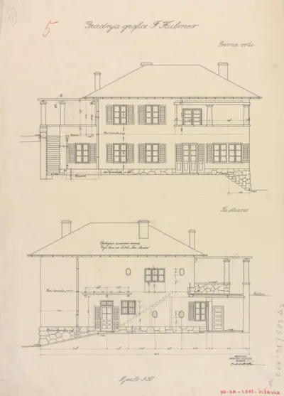 Novi Vinodolski, Projekt ljetnikovca Kulmer, pročelja